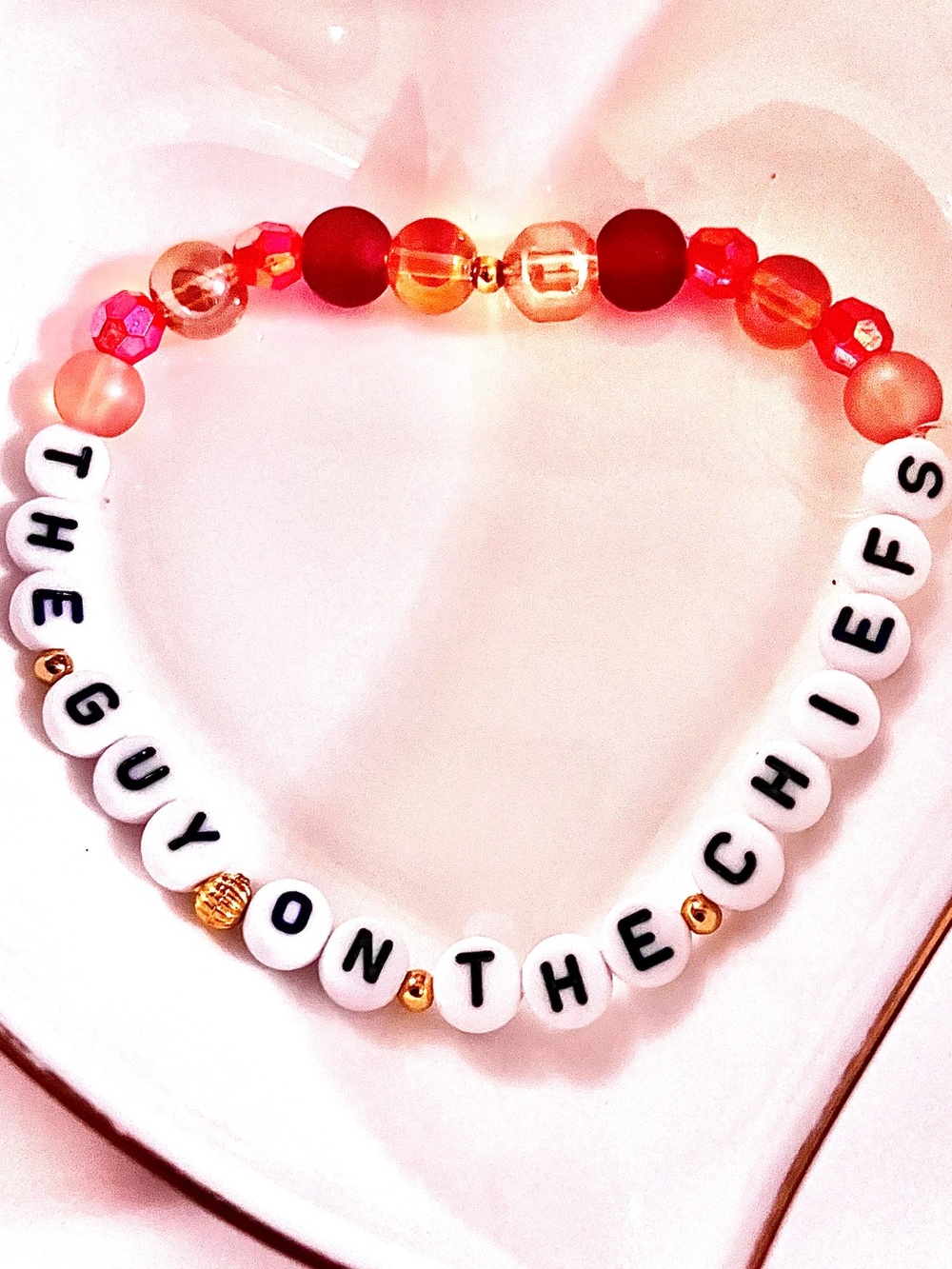 BUY1GET1FREE “guy on the chiefs” | Taylor Swift & Travis Kelce Inspired Bracelet